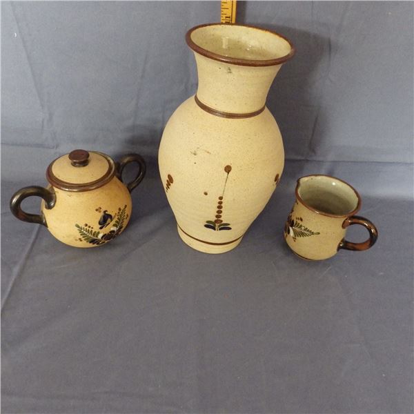 Collection of handcrafted pottery pieces
