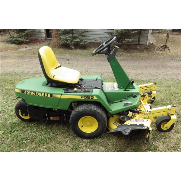 John Deere F525 mower with 48” front mount mower deck