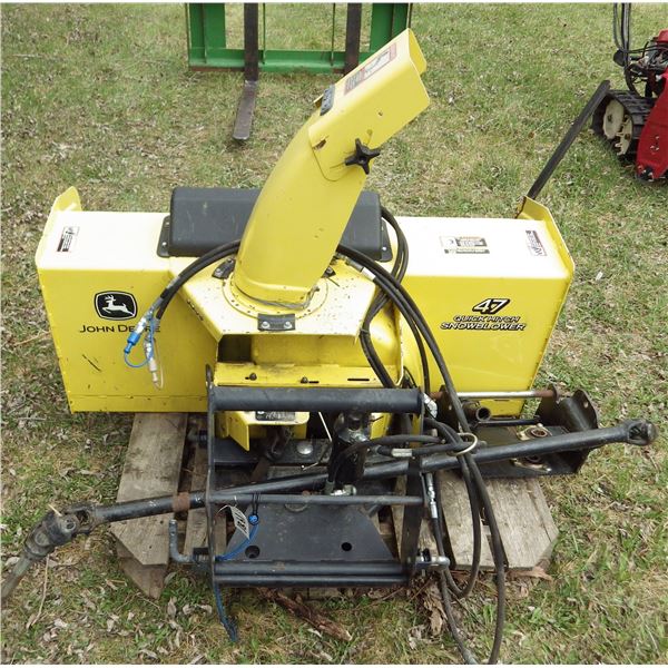 John Deere Front Mount Snowblower 47" Quick Hitch Snowblower