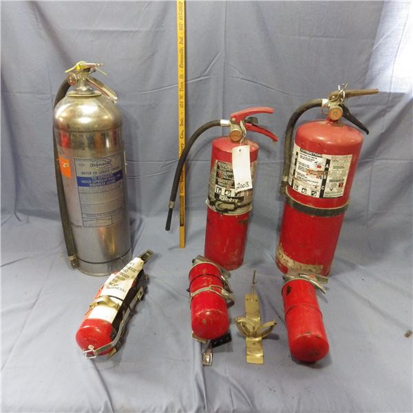 fire extinguishers Some are charged and some need to be recharged