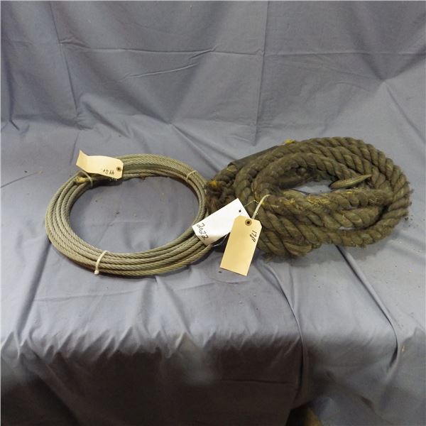steel braided cable and tow rope with hooks