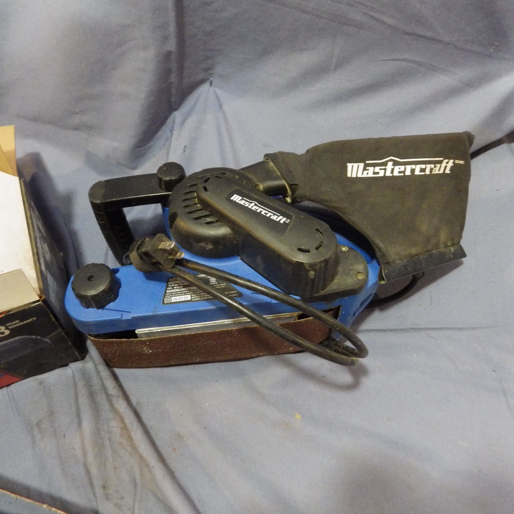 mastercraft 4 1/2 inch angle grinder and Mastercraft belt Sander