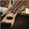 Image 2 : vintage pipe wrench and crowbars