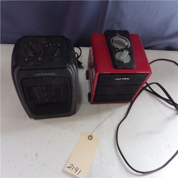 Two ceramic heaters