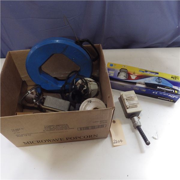 fish tape and electrical supplies