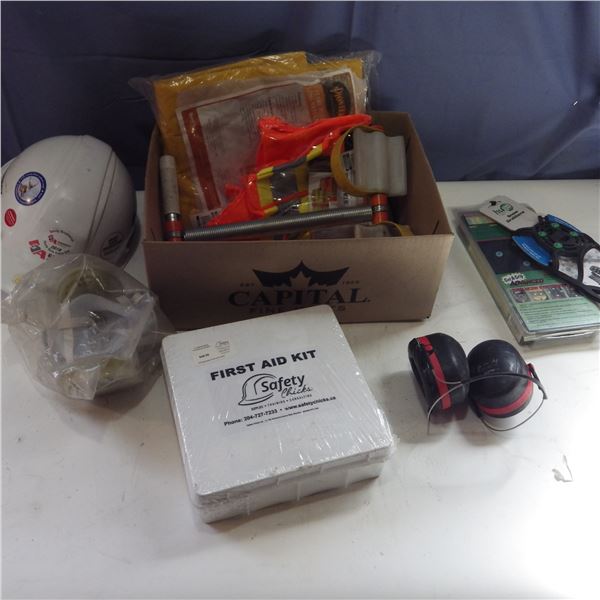 first aid safety kit and safety items