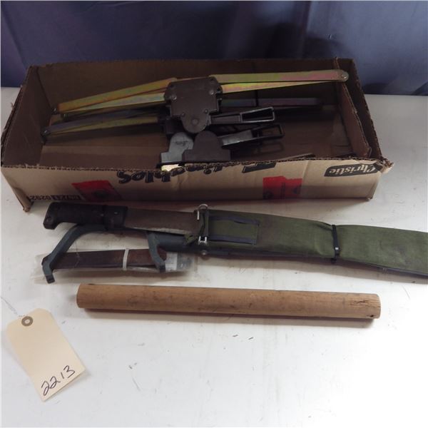 machete and window awning openers