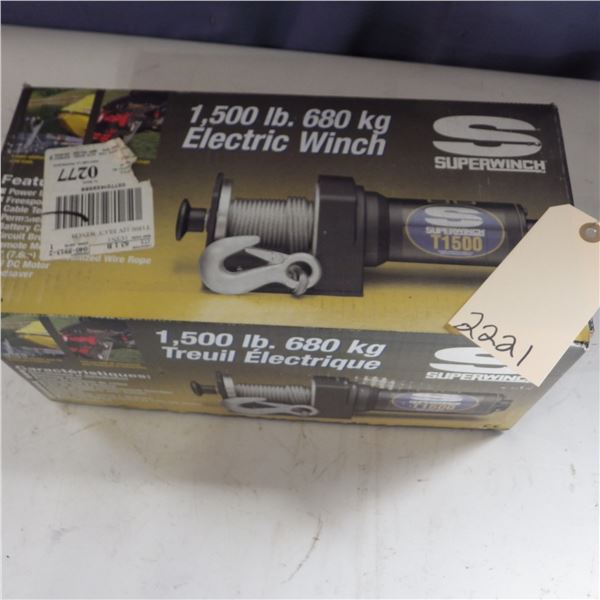1500 pound Electric Winch