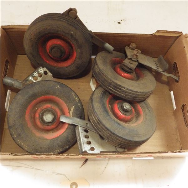 box of wheels off lawn mowers