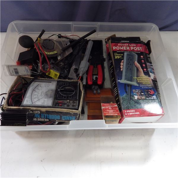 OHMS meter,    Wire crimpers , power post And more
