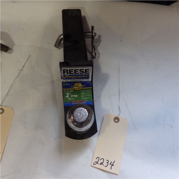 Reese Two inch drop hitch with 1 7/8 inch ball