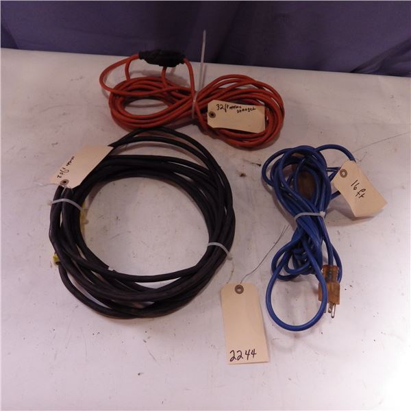 Lot of various extension cords