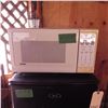 Image 2 : Danby microwave , chef bar fridge, and end table