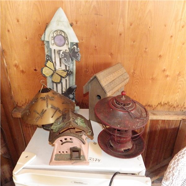 various decorative birdhouses