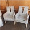 Image 1 : woven Wicker Style  deck chairs