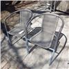 Image 1 : metal frame deck chairs woven Wicker style seating