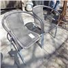 Image 2 : metal frame deck chairs woven Wicker style seating