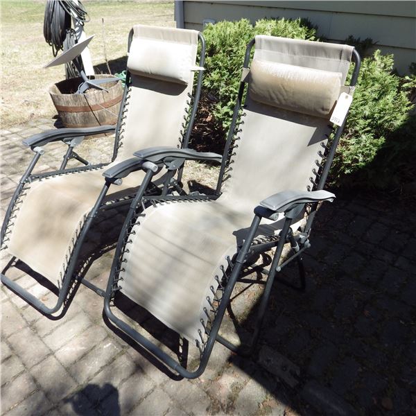 outdoor steel reclining zero gravity chairs