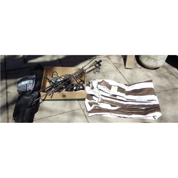 miscellaneous awning barbecue tools etc