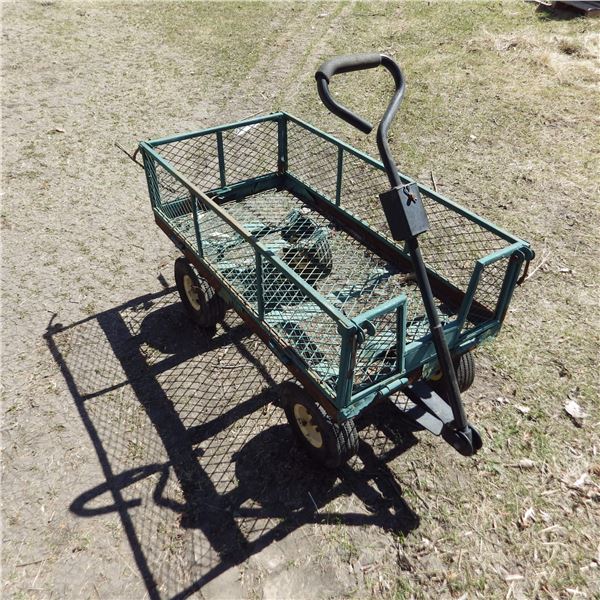 Wire mesh Framed garden wagon