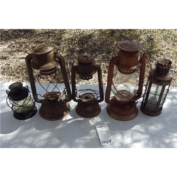 coal oil    and other display lanterns