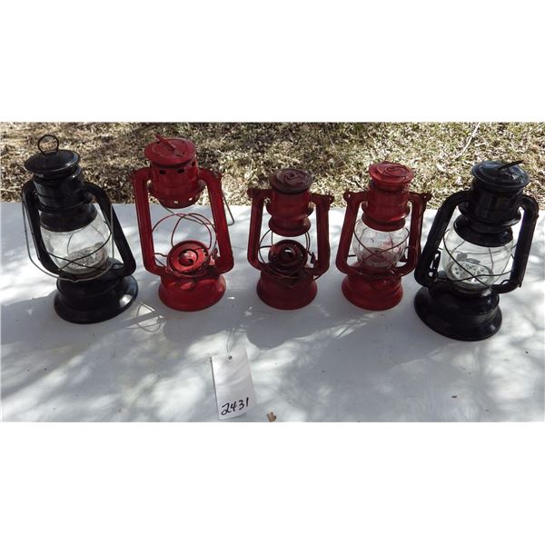 coal oil lanterns and LED lanterns