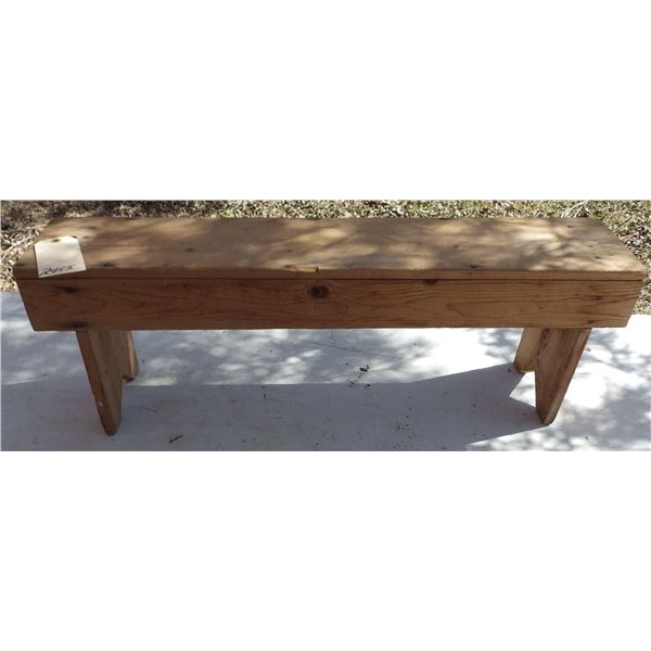 primitive wooden Garden bench