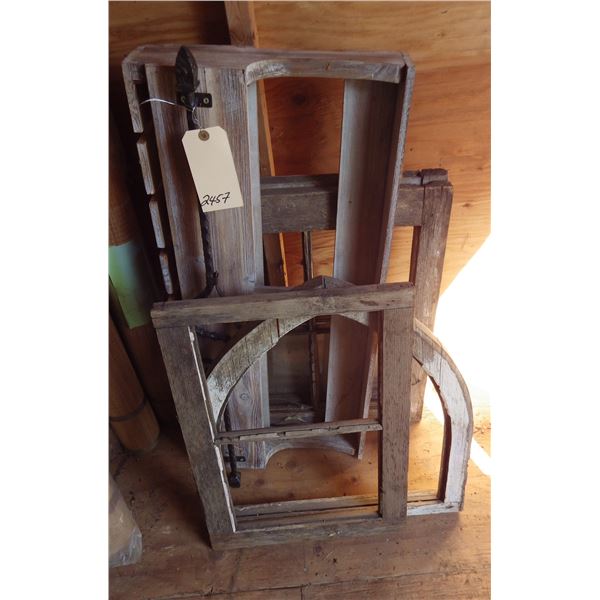 vintage wood window frames etc