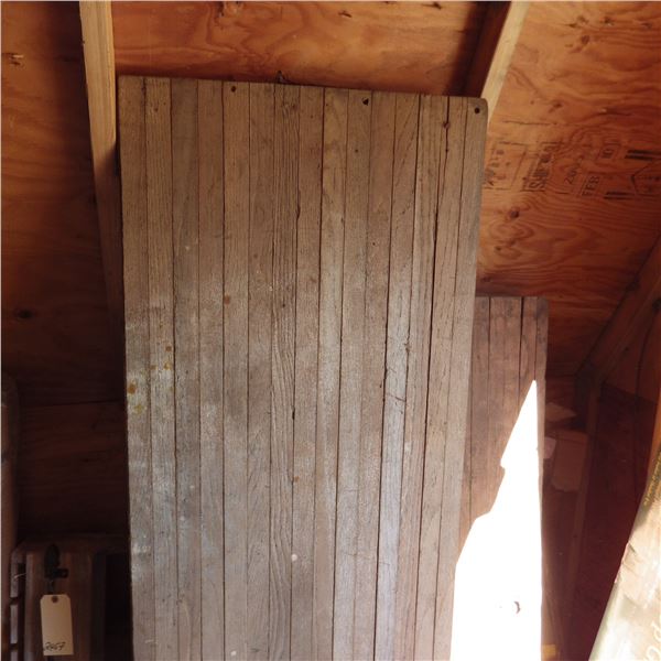lot of 2 vintage wood trap doors