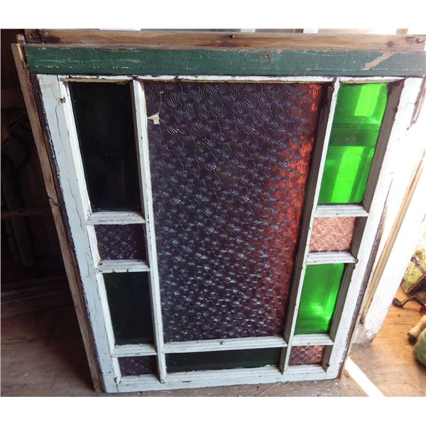 Vintage stained glass window
