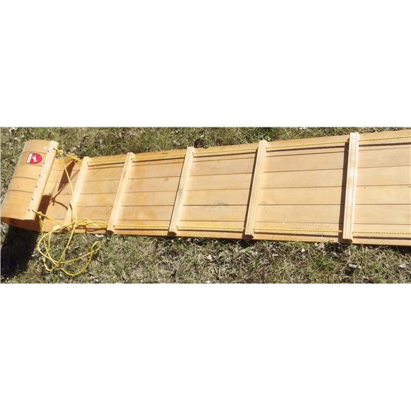 Wood toboggan