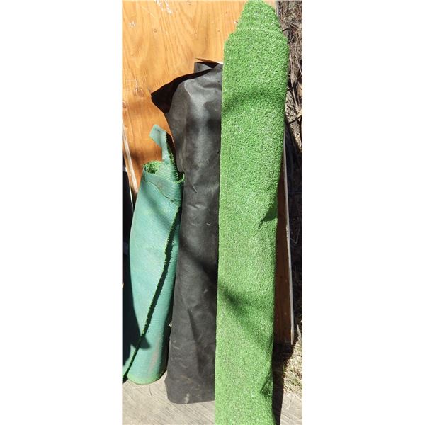 indoor/  outdoor carpeting and landscaping cover