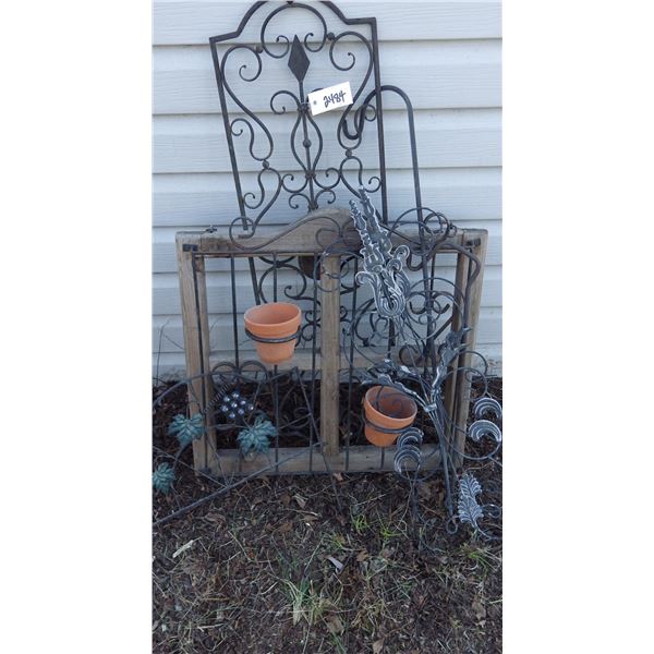 decorative metal garden items
