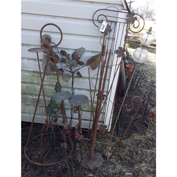 Decorative metal garden art