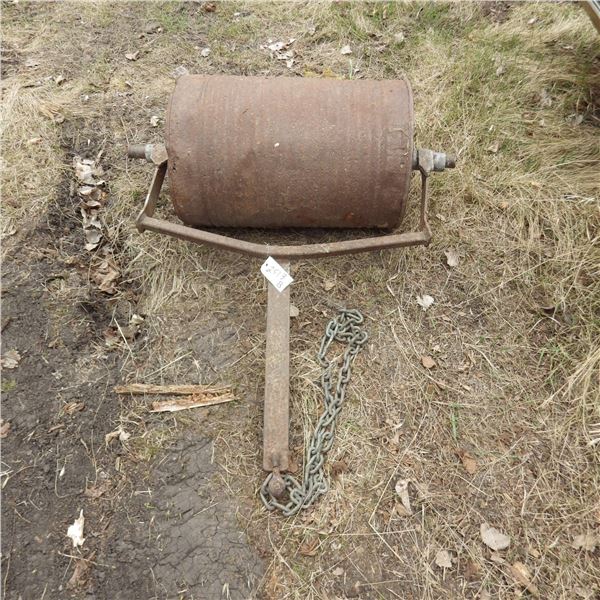 shop built lawn roller