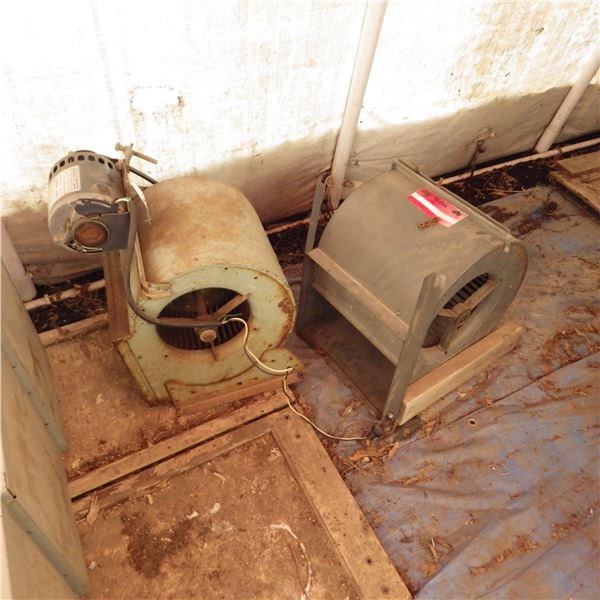 furnace squirrel cage   fans one has motor