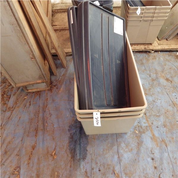 Plastic storage tubs
