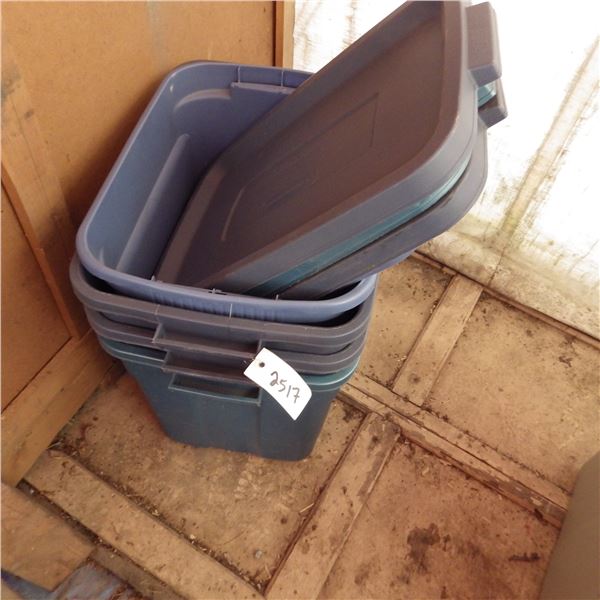 Plastic storage tubs