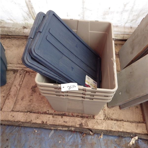 Plastic storage tubs