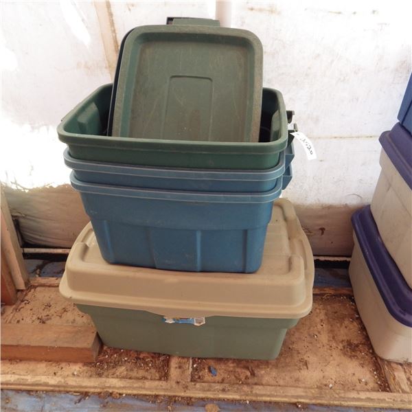 Plastic storage tubs