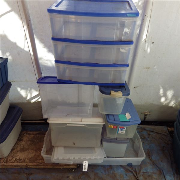 Plastic storage tubs