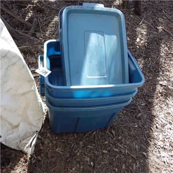 Plastic storage tubs