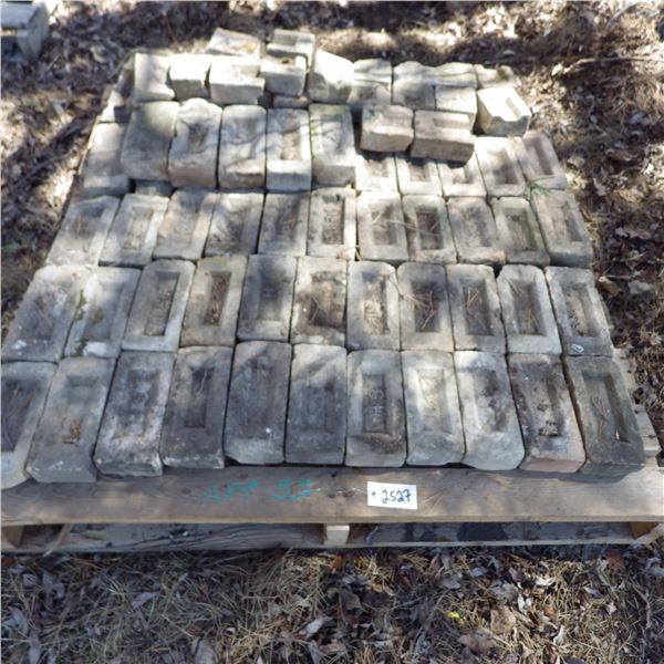 pallet  with approximately  55 bricks