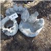 Image 3 : welcome garden statue - is damaged -  and cement Angel statue , bird bath etc