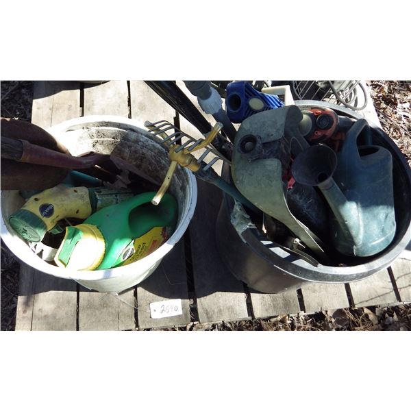 lot of gardening tools