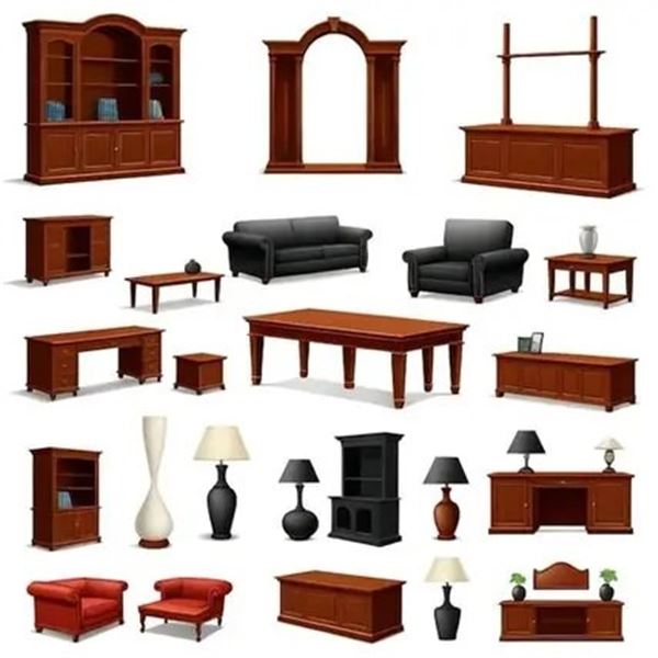 SOME FURNITURE BEING MOVED TO ENCLOSED TRAILERS  -   SEE DESCRIPTION BELOW