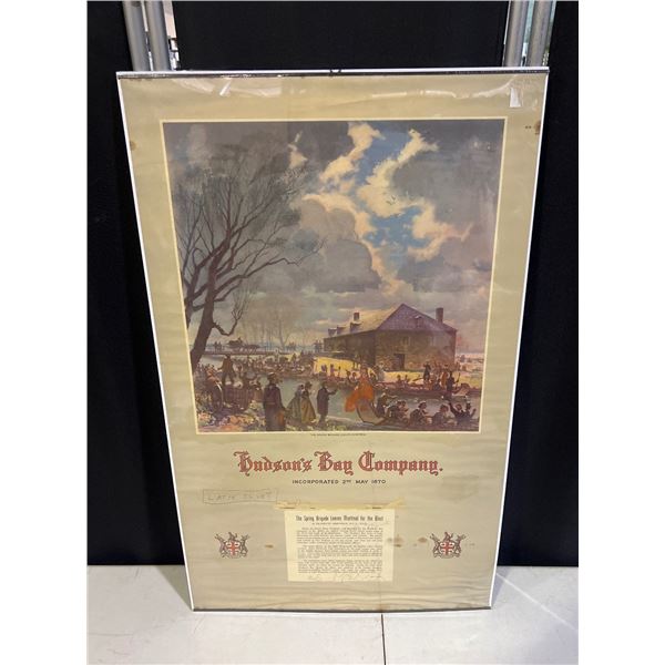 30" x 18.5" The Spring Brigade Leaves Montreal from The Hudson's Bay Co