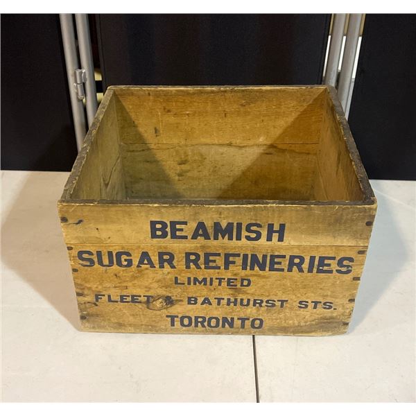 Vintage 8" x 12" Beamish Refineries Wooden Box from Fleet & Bathurst in Toronto