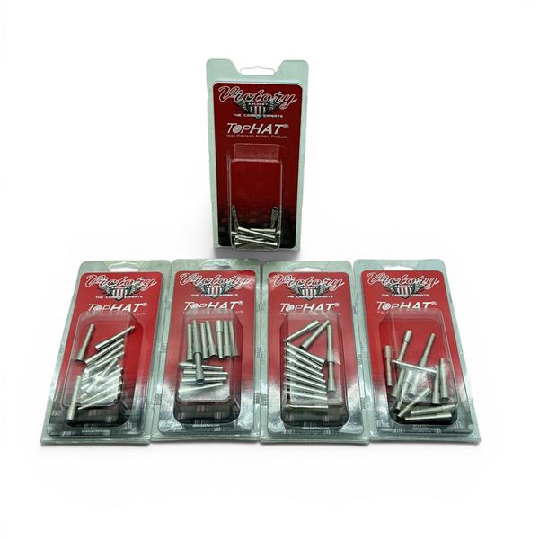 Victory Archery Top Hat RIP Insert, Stainless, 12 Pack X 5 Qty