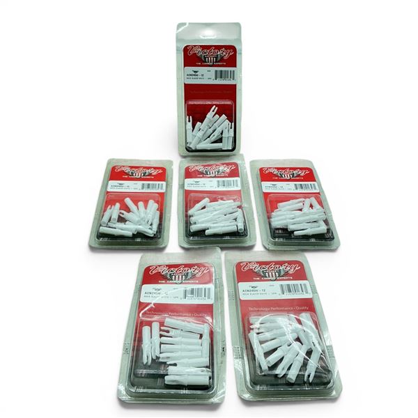 Victory Archery Blazer Nock, White, 12 Pack X 6 Qty